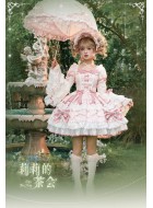 Heartbeat Doll Lily's Tea Party Long Sleeve One Piece(Reservation/Full Payment Without Shipping)